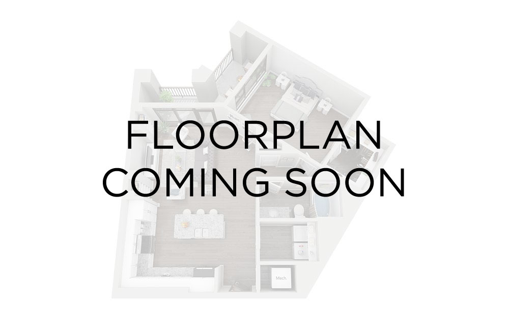 R-B2 - 1 bedroom floorplan layout with 1 bathroom and 859 square feet R-B2 - 1 bedroom floorplan layout with 1 bathroom and 859 square feet